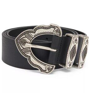 Brand New With Tags! Ba&sh BEKKY Leather Belt Size Medium (85cm)